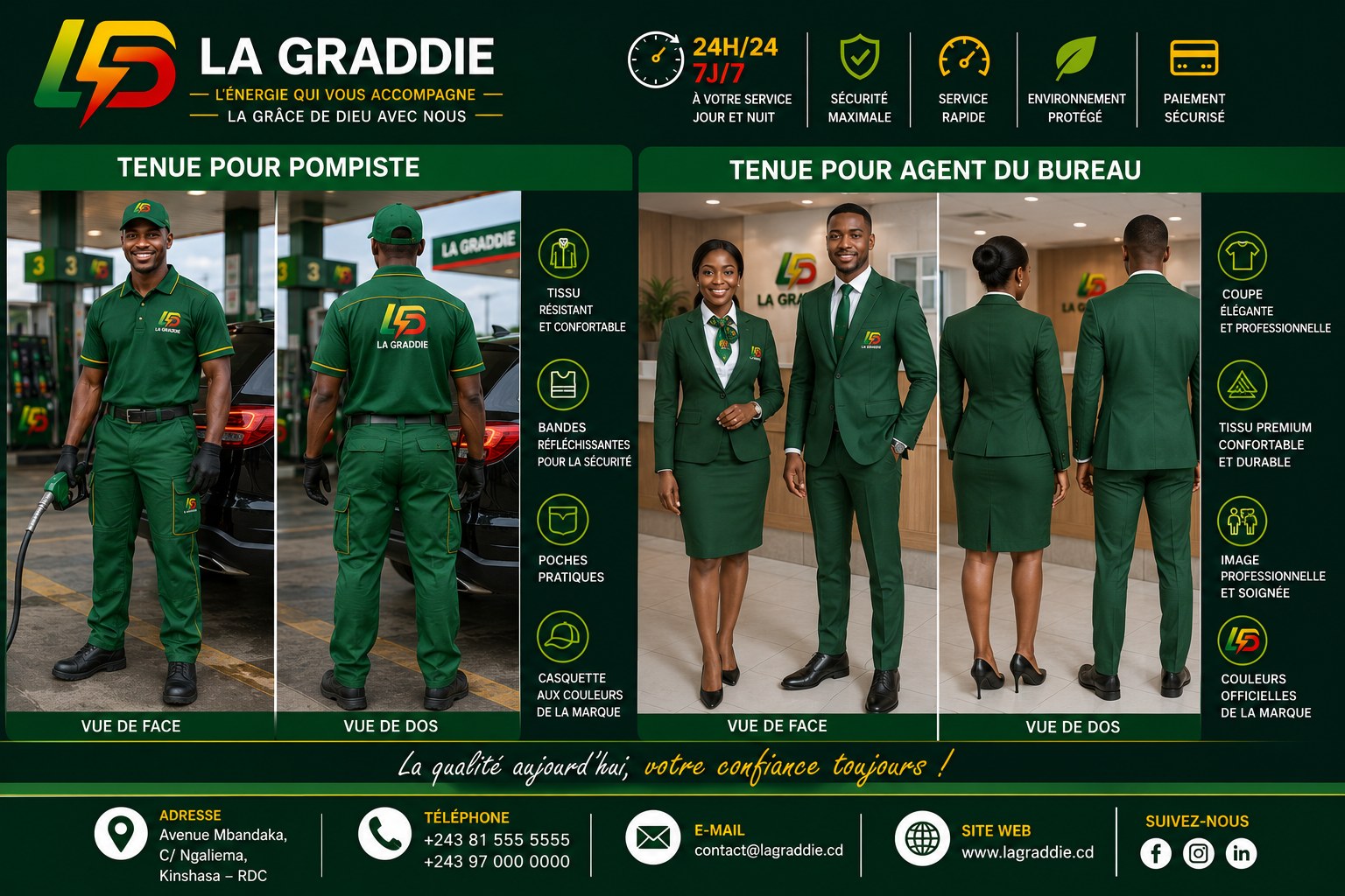 Les tenues officielles LA GRADDIE